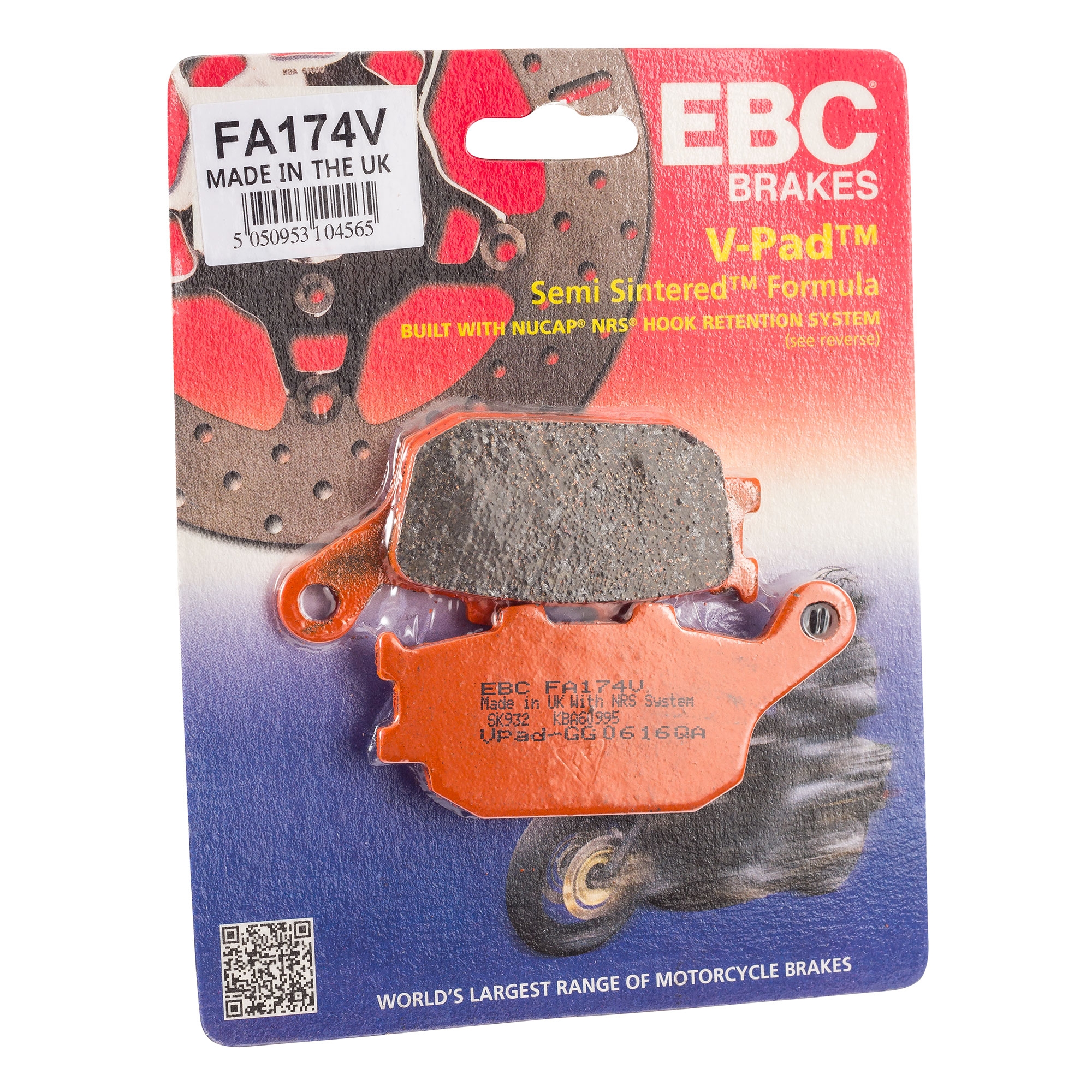 EBC V Front Semi-Sintered Brake Pads For Honda 2014 NC750 X
