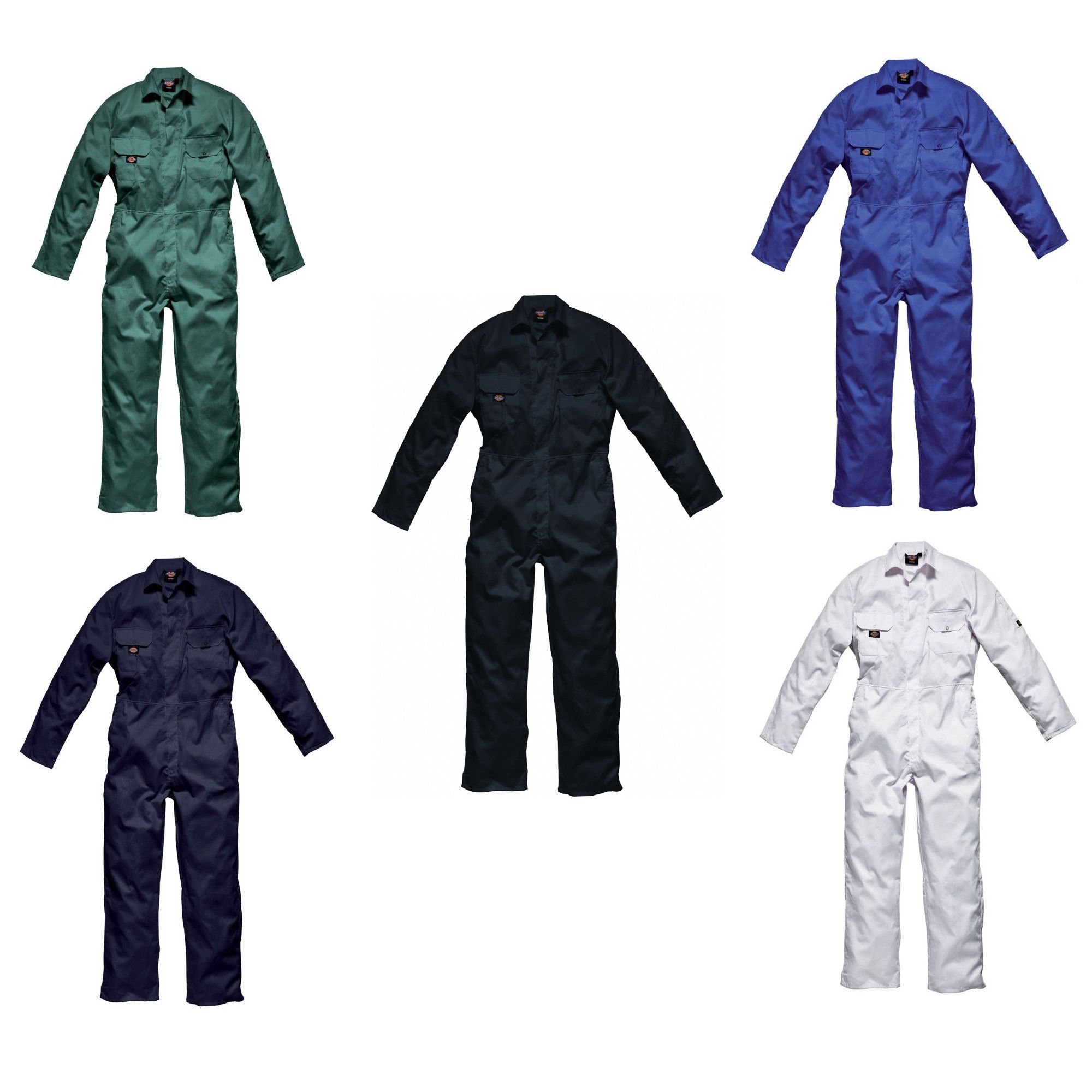 Dickies Workwear Mens Stud Front Overall Coveralls Boilersuit Workshop