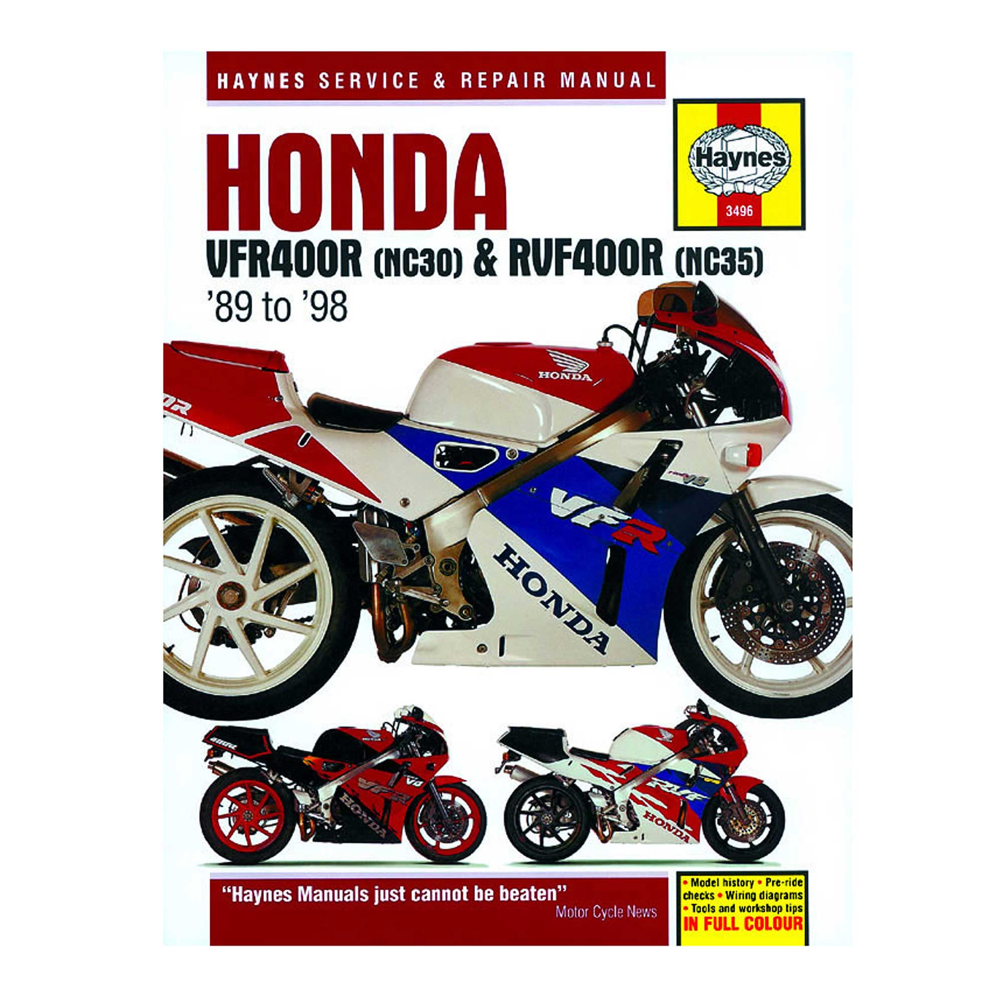 Honda VFR 400 NC30 & RVF400 NC45 Haynes Workshop Manual ...