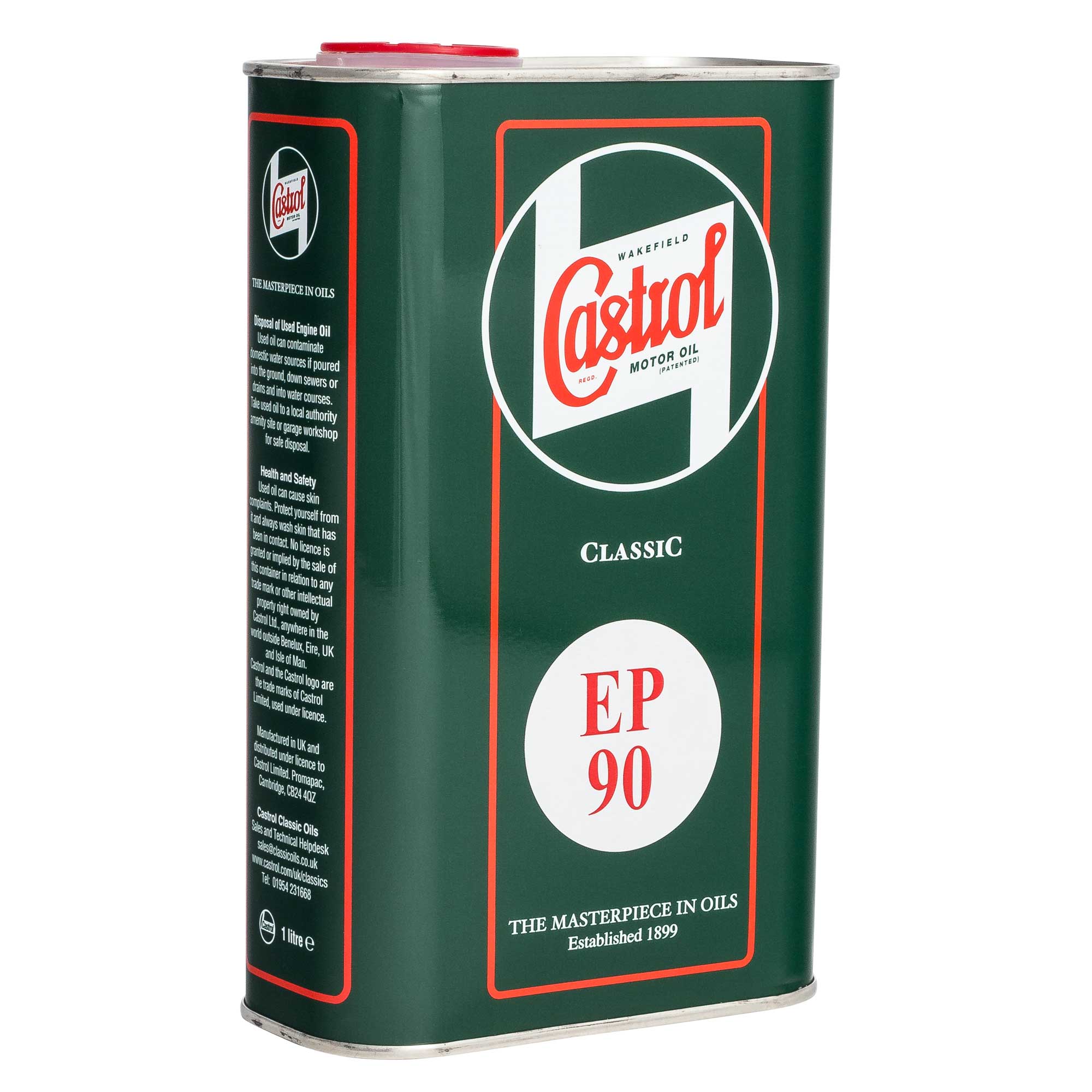 Castrol Classic EP90 Extreme Pressure Gear Oil - GL-4 - 1 Litre Metal ...