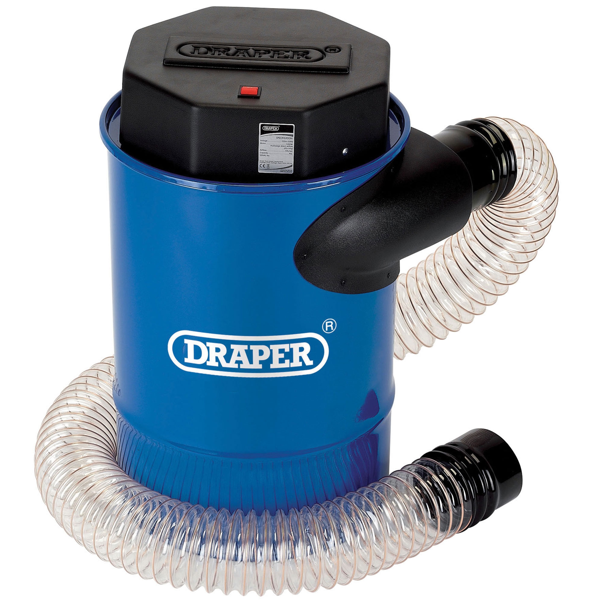 Draper 45 Litre Dust Extractor/Extraction Cleaner (1200W