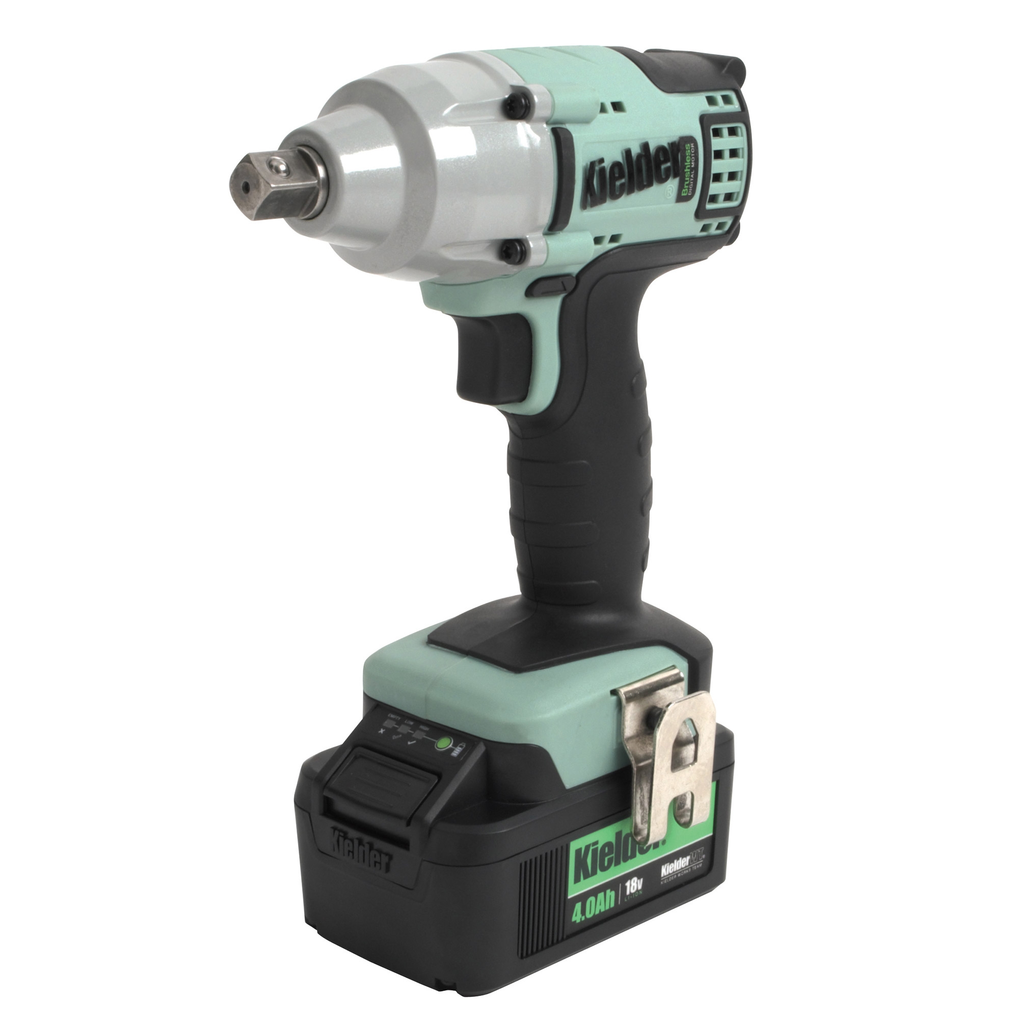 Kielder 18v 1/2 Inch Cordless Impact Torque Wrench Gun 1 x 4.0Ah