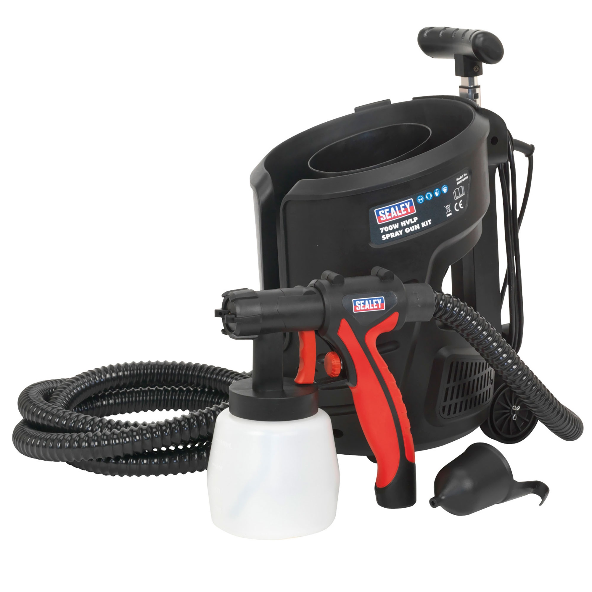 Sealey HVLP 700W Electric Motor Paint Spray Gun Kit 800ml HVLP3000 eBay