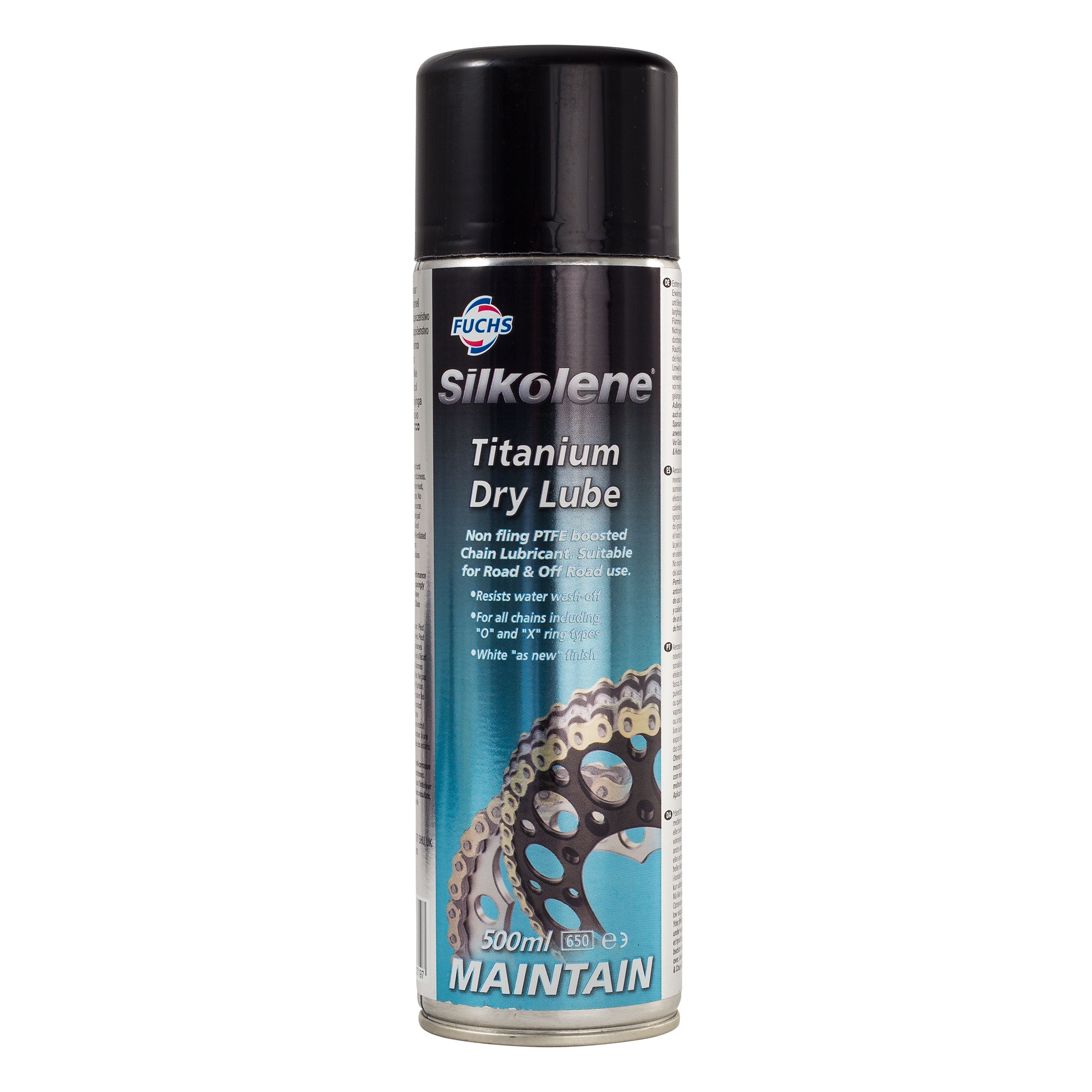 Silkolene Motorcycle/Bike Titanium Dri Gel Chain Lube 500ml PTFE